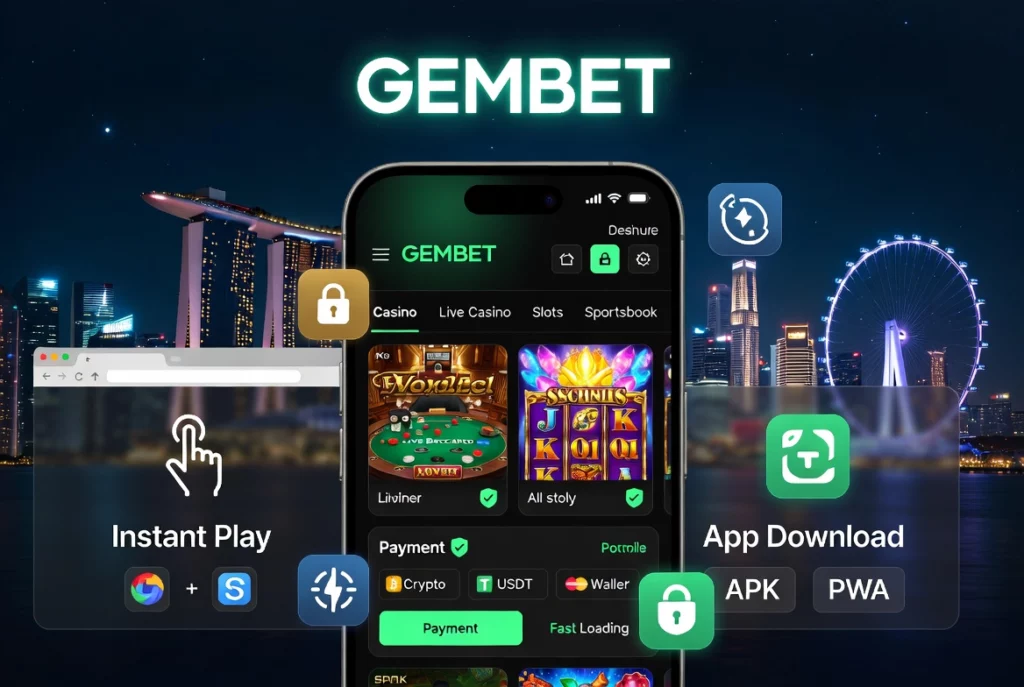 Image of the casino mobile app